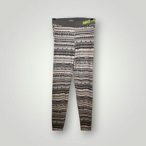 NIKE PRO DRI FIT Leggings Small Black Gray White Neon Green women